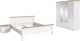 Bettanlage mit Kleiderschrank in Sibiu Lärche Nachbildung