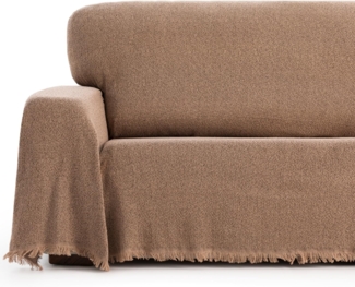 Maxifundas | Überwurf für Sofa und Bett | Leinen | 230x260 cm | Modell Mags | Mehrzweckdecke, dekorativ, pflegeleicht