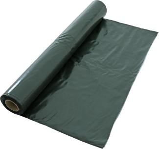 Silofolie Abdeckplane Baufolie 2x25 m Folie Abdeckfolie 120 - 150 my Grün / Weiß