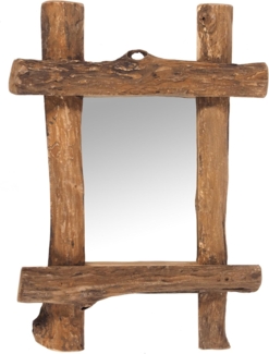 DESIGN DELIGHTS Wandspiegel WANDSPIEGEL "VINTAGE Holz massiv", Treibholz, 60x45 cm (HxB), Spiege
