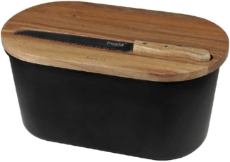 Husla EssenslagerHusla Brotkasten mit Schneidebrett und Messer 7638