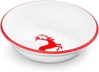 Gmundner Keramik Rubinroter Hirsch, Müslischale klein (Ø 14cm)