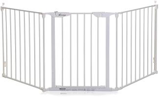 Dreambaby F2022BB Newport 3 Panel Adapta-Gate Türschutzgitter / Kaminschutzgitter (passend 85,5-200cm) weiß