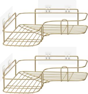 Navaris Duschablage 2x Duschablage ohne Bohren - Bad Duschregal Eckregal 2er Set, 1-tlg.