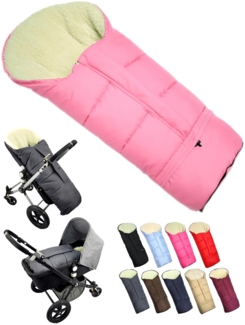 BambiniWelt by Rafael K. Fußsack Winterfußsack Fußsack für Kinderwagen Buggy mumienform Wolle UNI