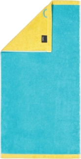 Cawö Handtücher Lifestyle Splash Doubleface|Waschhandschuh 16x22 cm| türkis-apricot