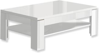 FORTE Coffee Tables Couchtisch, Holzwerkstoff, Weiß, 120 x 43 x 75 cm