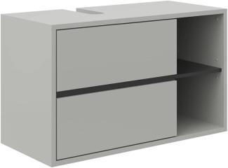 Vicco Waschtischunterschrank Waschbeckenunterschrank Viola modern 100x60 cm Badkommode Badschrank Badezimmer Schrank Badmöbel Schranktür Schrankfach (Grau-Anthrazit)