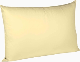 Fleuresse Interlock-Jersey-Kissenbezug uni colours vanille 0215 Größe 40 x 60 cm