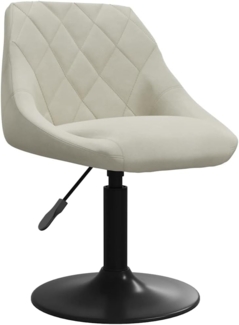 vidaXL Esszimmerstuhl Creme Samt [3088812]