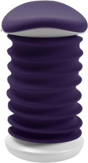 TOPSTAR Sitness 4D AGR-Zertifiziert Dynamischer Sitzhocker Papyrusweiß dunkelviolett - ergonomischer Bürohocker - höhenverstellbar - stärkt den Rücken - entlastet die Bandscheiben