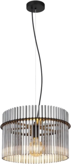 Globo Hängeleuchte Gorley schwarz chrom 40x150 cm E27
