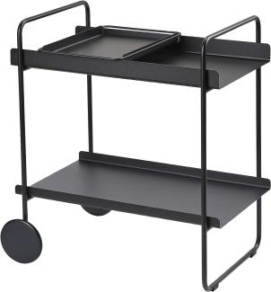 Zone Denmark Barwagen A-Cocktail Trolley, Servierwagen, Hausbar, Minibar, Metall, Black, 26996