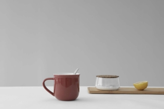 teetasse Minima Balance 350 ml Porzellan rot 2 Stück