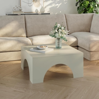 Couchtisch Vivatka 80x80x37 cm Sandfarben [en. casa]