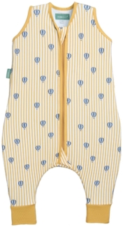 molis&co - Baby Schlafsack mit Füßen 0.5 TOG - Sommerschlafsack für Jungen - Kinder Babyschlafsack mit Beinen - 100% Baumwolle (Oeko-TEX 100), Premium Qualität - Balloons (120 cm)