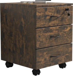 VCM Rollcontainer Baula 920381 Eiche Vintage H. 55 x B. 40 x T. 44 cm