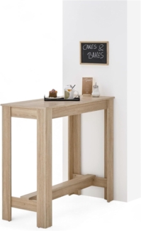 MODESTO Bartisch in Eiche Sonoma Optik - Moderner Hochtisch für Küche & Esszimmer - 115 x 103 x 50 cm (B/H/T)