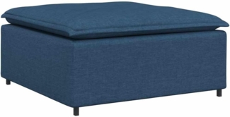 vidaXL Modulares Sofa-Fußhocker-Modul Blau 100 x 100 x 48 cm 4104484