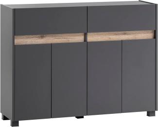 SCHILDMEYER Kommode Sideboard Schrank Anrichte Cosmo 1120 anthrazit 112cm