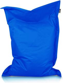 BuBiBag XXL Sitzsack, Outdoor Sitzsäcke für Kinder und Erwachsene, Bodenkissen Beanbag Fatboy wetterfest (Blau 170x145 cm)