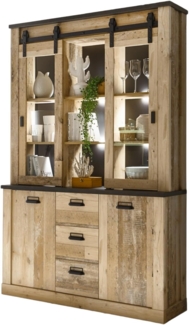 Buffetschrank Stove in Used Wood hell 133 x 201 cm