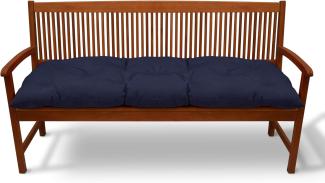 Beautissu Bankpolster Flair BK Dunkelblau, 120x50x10cm