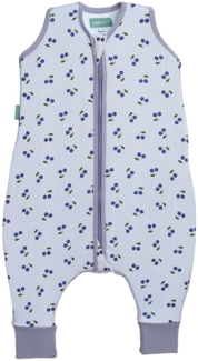 molis&co - Baby Schlafsack mit Füßen 0.5 TOG - Sommerschlafsack für Jungen - Kinder Babyschlafsack mit Beinen - 100% Baumwolle (Oeko-TEX 100), Premium Qualität - Cherries (70 cm)