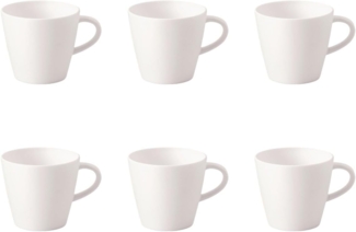 Villeroy & Boch Manufacture Rock Espressotasse weiß 60 ml 6er Set