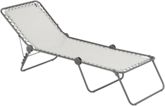 Lafuma Mobilier Siesta L Sonnenliege, Batyline, Seigle II, 201 x 70 x 35.5 cm