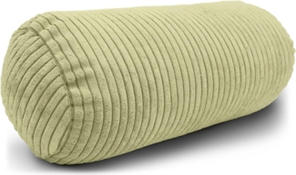 Amilian Nackenrolle mit Bezug 15 x 40 cm - Kissenrolle - mit Nackenrollenbezug - Bettrolle, Kopfstütze, Nackenstütze mit Bezug, ideal als Dekokissen, Sofakissen, Kissen, Kissenrolle, Lagerungskissen, Schlafkissen und für Reisen