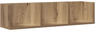 vidaXL CD-Wandregal Artisan-Eiche 75x18x18 cm Holzwerkstoff 855949