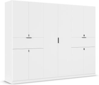 rauch Kleiderschrank, Drehtürenschrank TICAO, 10-türig, 2 Schubkästen, inkl. Türdämpferset, Alpinweiß, 271 x 210 x 54 cm