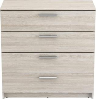 habeig Kommode KOMMODE Pricy 456 Eiche 4 Schubladen Flurschrank Holz Neu Sideboard