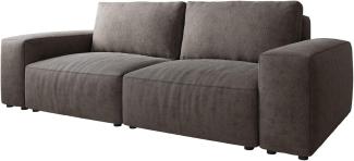 Big-Sofa Lanzo L 260x110 cm Mikrofaser Khakibraun