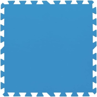 Bestway | Flowclear Pool-Bodenschutzfliesen XL-Pack | 18 Stück á 50 x 50 cm | Blau | ideal um Schutz des Poolbodens und des Rasens