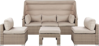 Lounge Set mit Tisch COCCOLIA Beige