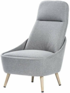 Dmora - Stuhl Dunedin, Büro-Wartestuhl, Ergonomischer Sessel, 77x65h100 cm, Grau