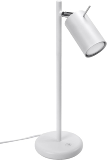 SOLLUX SL. 1090 Tischlampe RING weiss Stahl 40W H:43cm L:19,5cm B:14,5cm dimmbar