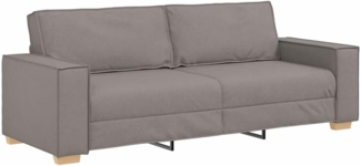 vidaXL 3-Sitzer-Sofa Taupe 180 cm Stoff 4104996