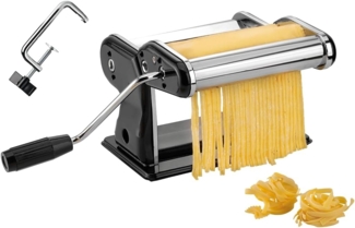 Gefu Pasta Perfetta Nero Nudelmaschine für Lasagne, Tagliolini, Taglatelle