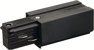 SLV EINSPEISER für EUTRAC Hochvolt 3Phasen-Aufbauschiene Erde links, schwarz