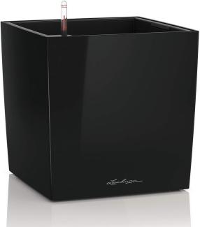 LECHUZA CUBE Premium 30 schwarz hochglanz 16469