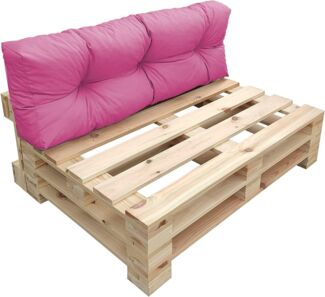 chilly pilley Palettenkissen Wasserdicht Palettenauflage Palettenpolster Palettenmöbel Gartenkissen Wasserfest Wasserabweisend viele Größen und Farben (Rückenkissen 120x40. Rosa)