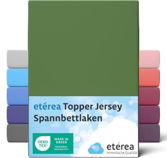 etérea Jersey Topper Spannbettlaken Spannbetttuch Kaktus 140x200 - 160x200 cm