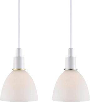 Leuchte RAY Pendel 2-SET E14 Weiss/Opal