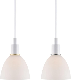 Leuchte RAY Pendel 2-SET E14 Weiss/Opal