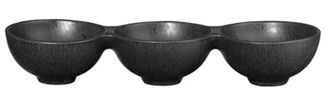 ASA 3er Schale, black iron 10,5 x 32 cm, h. 6 cm