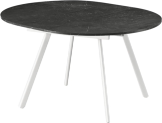 B&D home Esstisch TILL, Metallgestell schwarz oder weiß, ausziehbar 120-160cm, 4-6 Personen