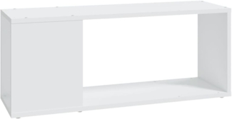 vidaXL TV-Schrank Weiß 80x24x32 cm Holzwerkstoff 809107